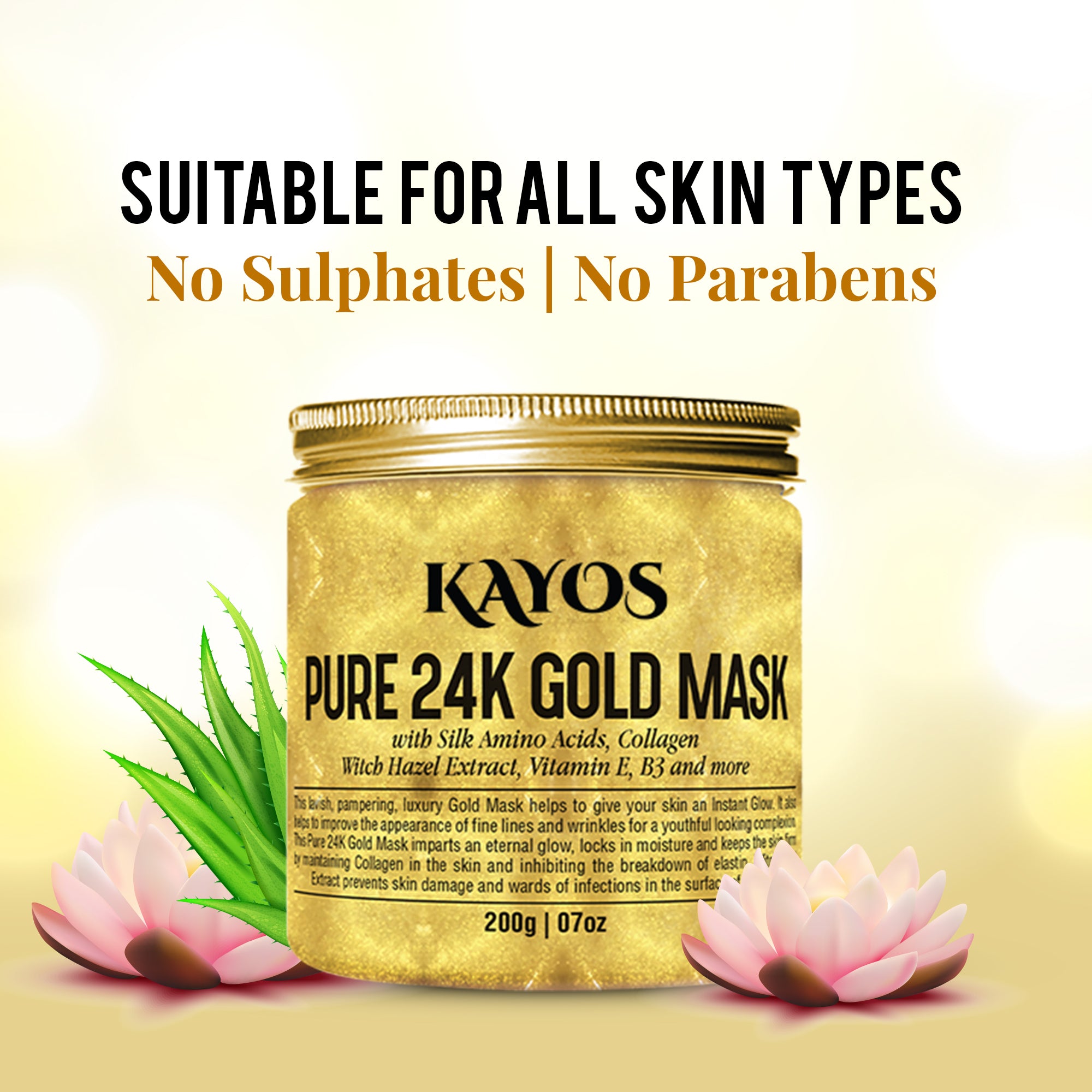 Best pure Gold facial mask for all skin type