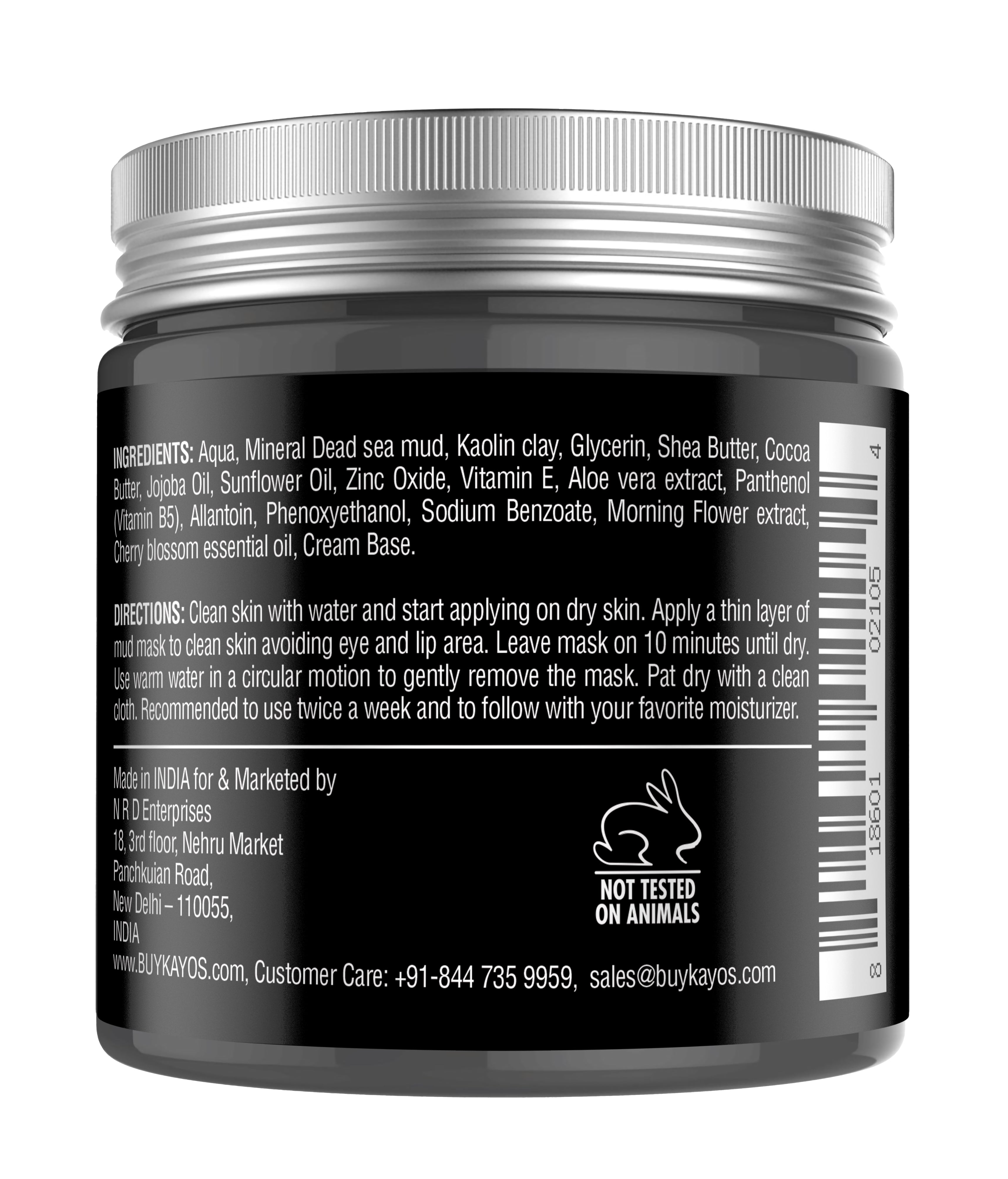 Kayos Dead Sea Mud Mask for Face & Body