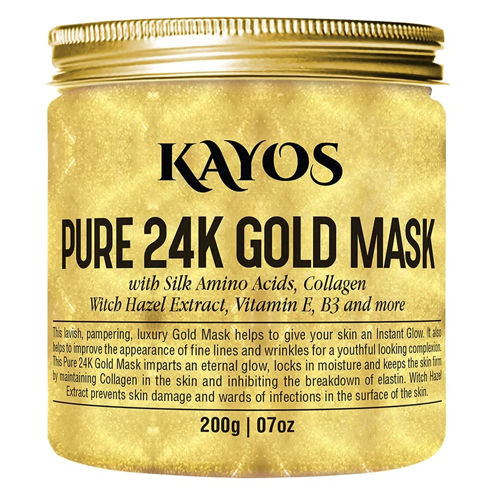 24 carat gold face mask to remove fine lines wrinkles and give your skin an instant glow