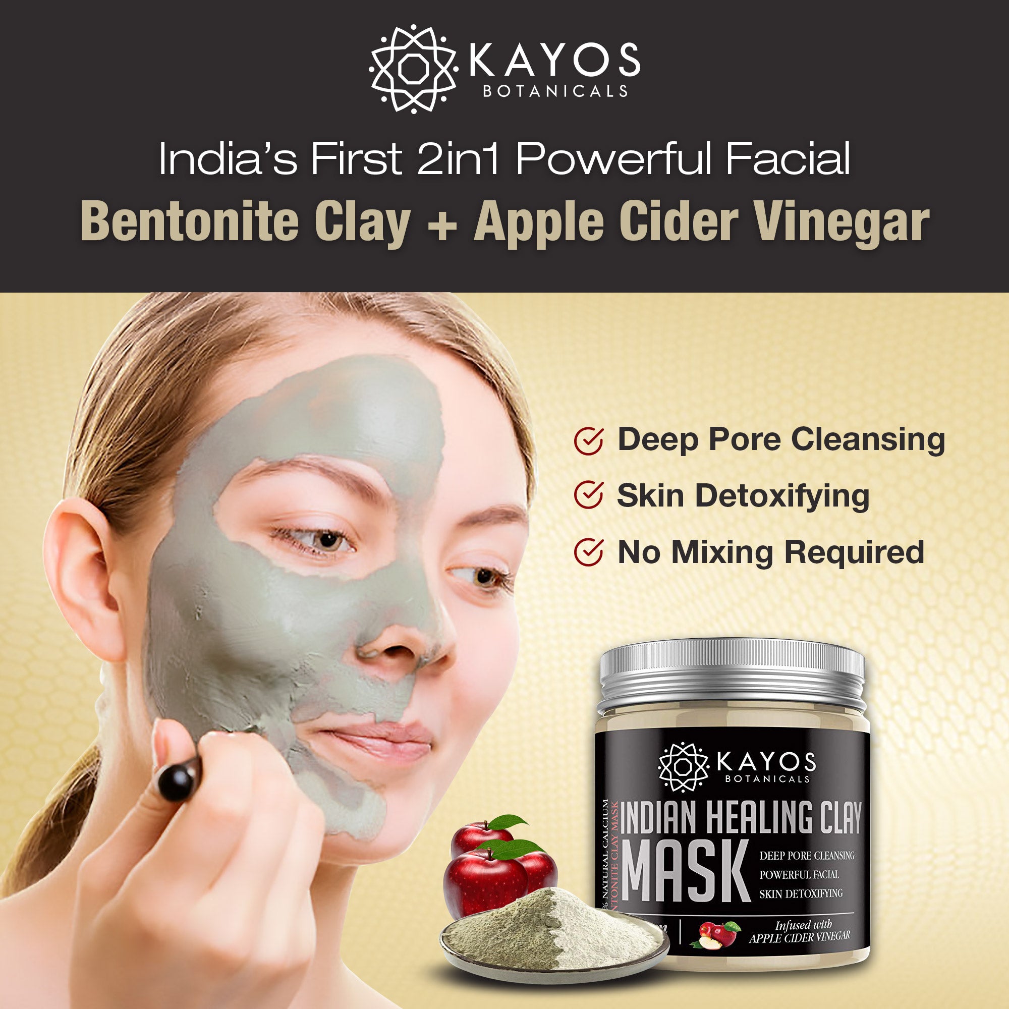 Kayos Indian Healing Clay Mask