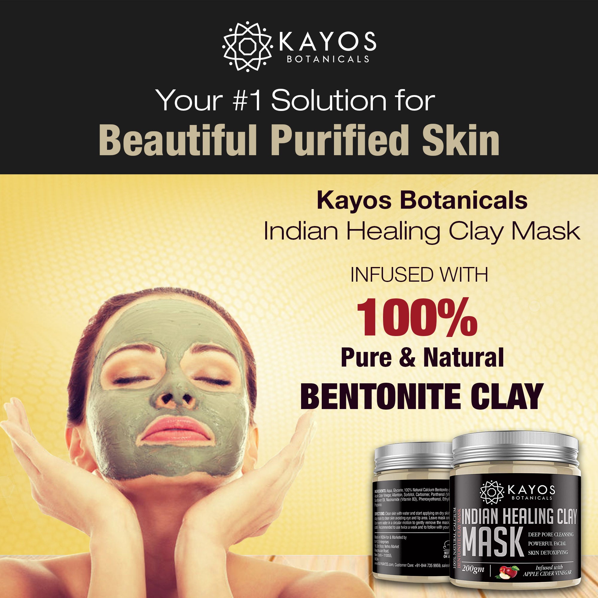 Kayos Indian Healing Clay Mask