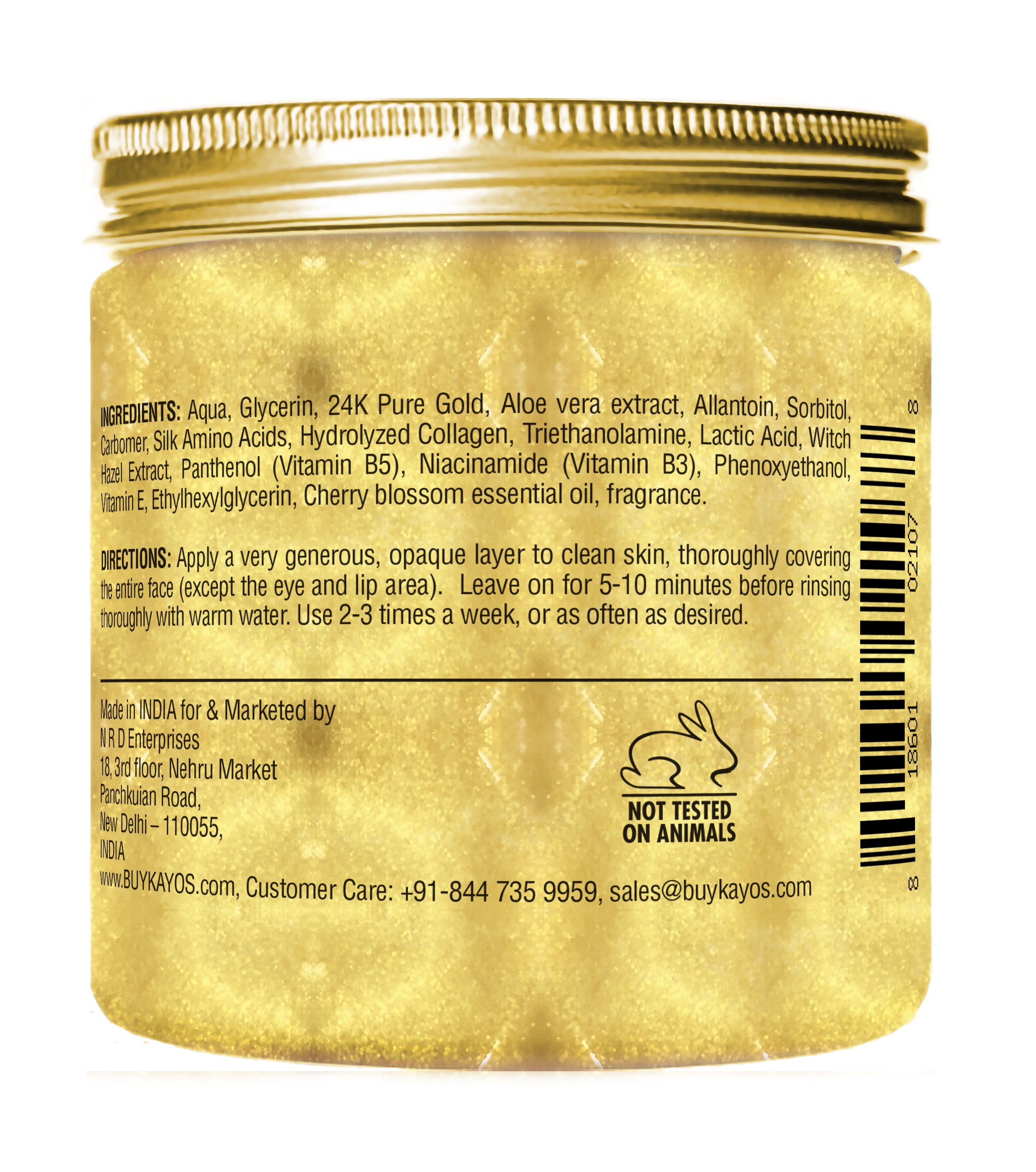 Kayos 24k Gold Mask