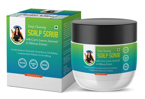Nidhi's Grandmaa Secret Scalp Scrub with Curry Leaves & Seaweed - Removes Dandruff, Dead Skin & Oil Buildup - 200g
