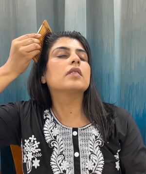 Nidhi's Grandmaa Secret Kacchi Neem Comb - Wooden Comb for Men & Women - 1pc