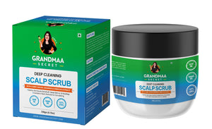 Nidhi's Grandmaa Secret Scalp Scrub with Curry Leaves & Seaweed - Removes Dandruff, Dead Skin & Oil Buildup - 200g