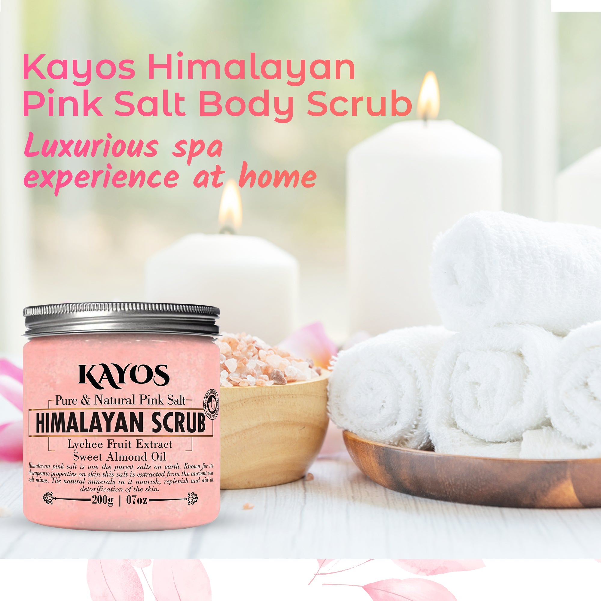 Kayos Himalayan Pink Salt Body Scrub