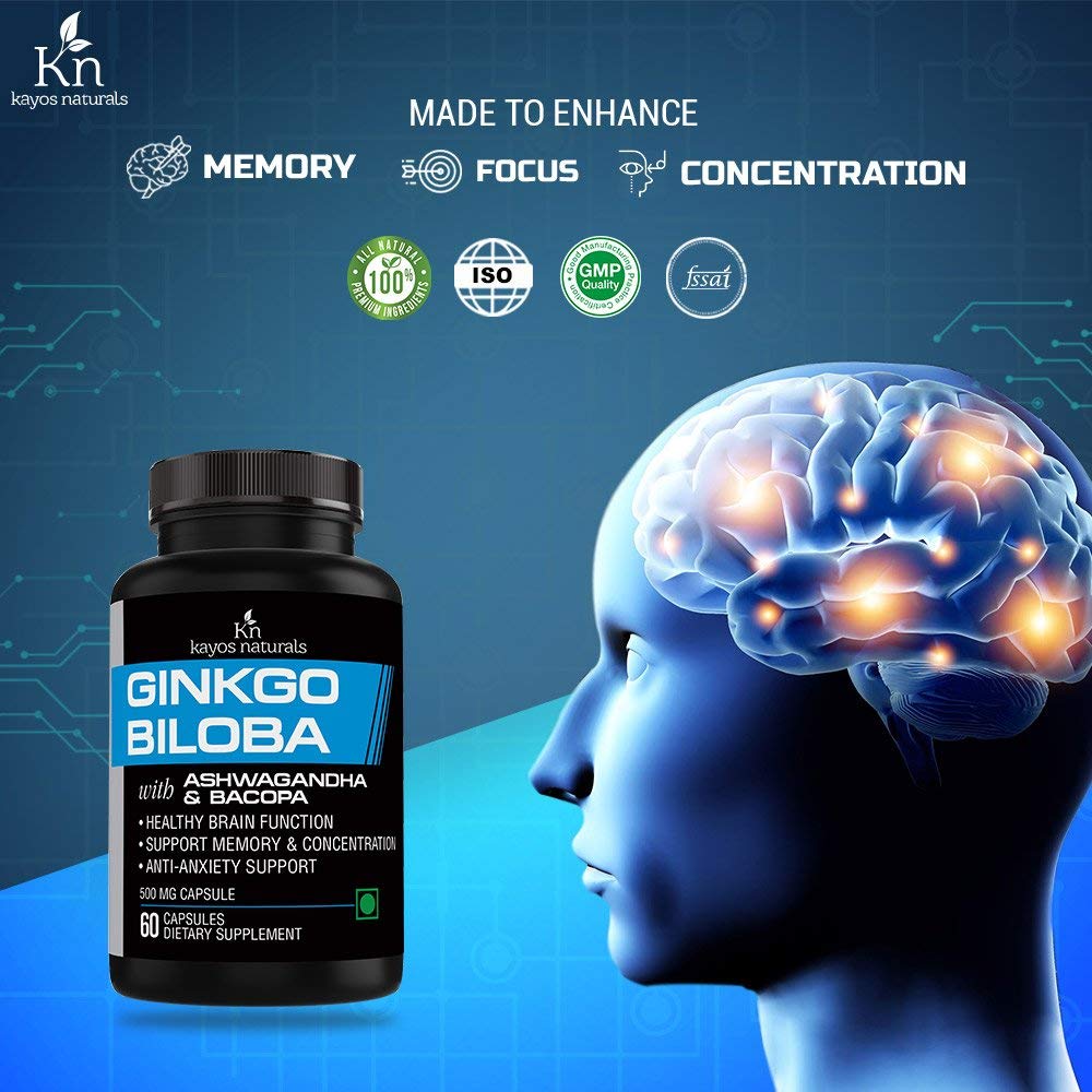 Kayos Ginkgo Biloba for Memory Focus and Concentration
