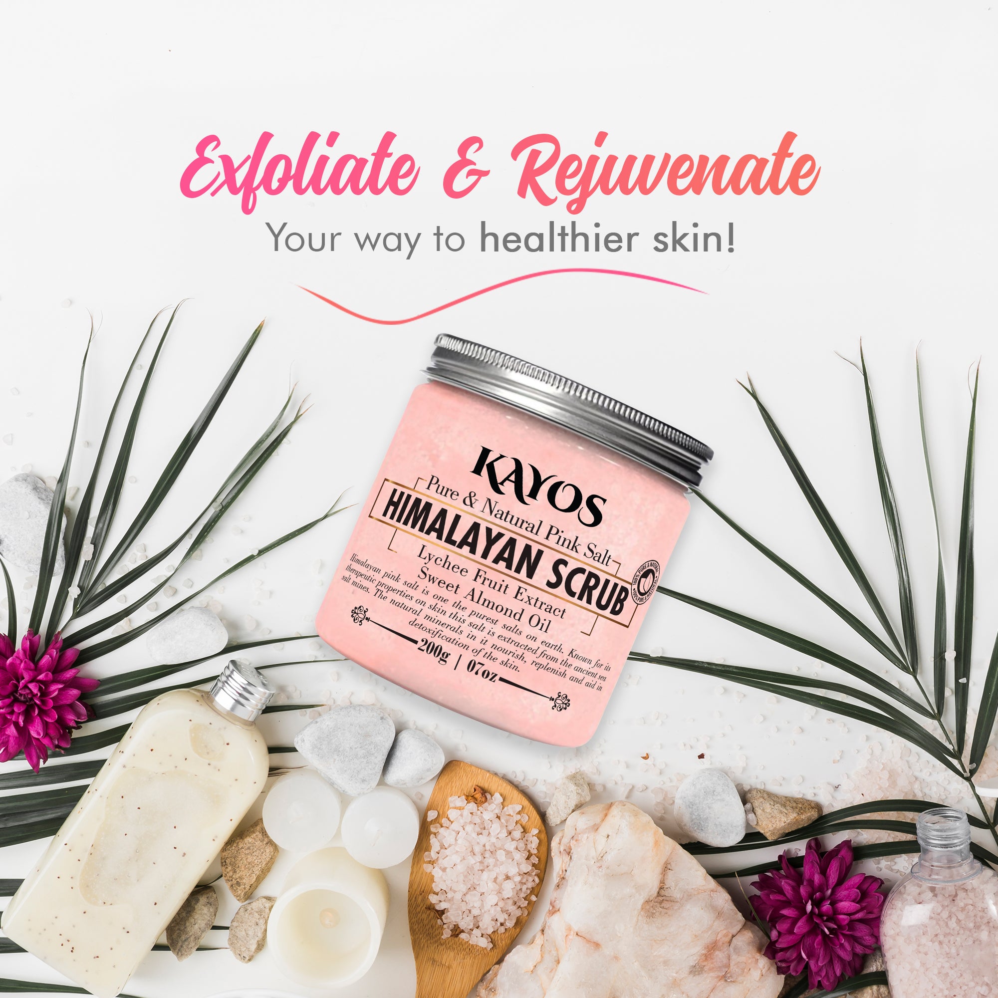 Kayos Himalayan Pink Salt Body Scrub