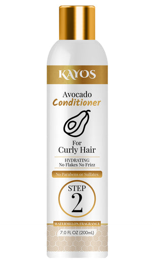 
                
                    Load image into Gallery viewer, Kayos Avocado Conditioner for Dry Frizzy, Wavy &amp;amp; Curly Hair - No Paraben No Sulfate - 200mL
                
            