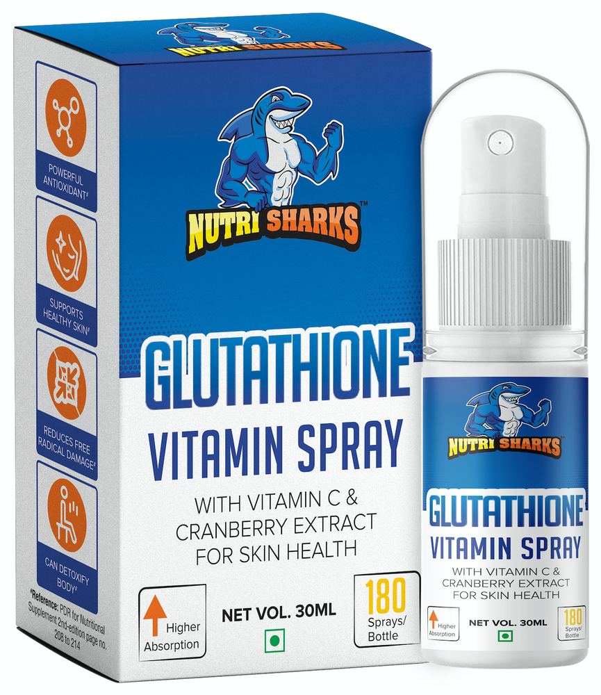 Glutathione with Vitamin C, Cranberry Extract and Alfa Alfa for Healthy Skin & Detox , Vitamin spray for Skin