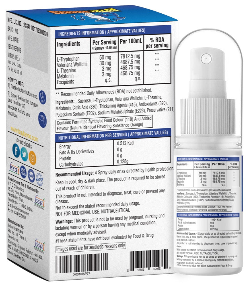 Melatonin Sleep and calmness Spray